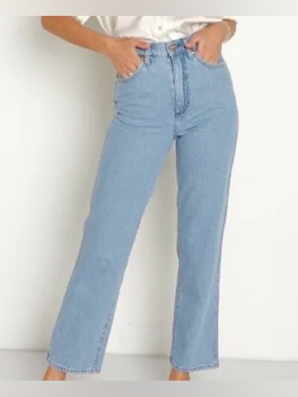 Wrangler Wild West High-Rise Straight Leg Light Blue Women’s Size 24